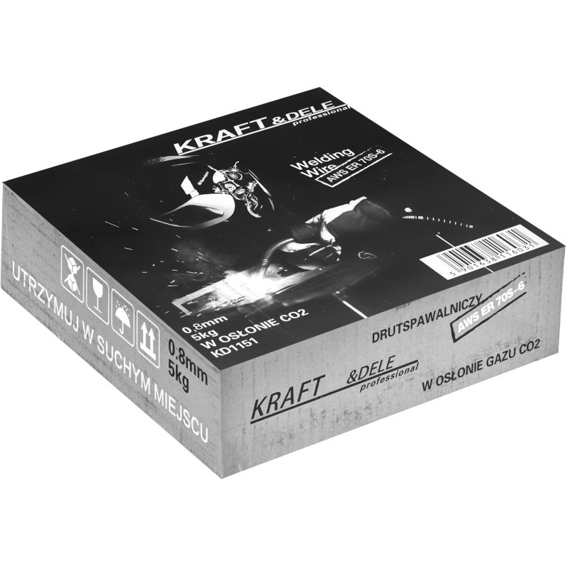 Drut spawalniczy 0,8 mm 5kg miedziowany KD1151