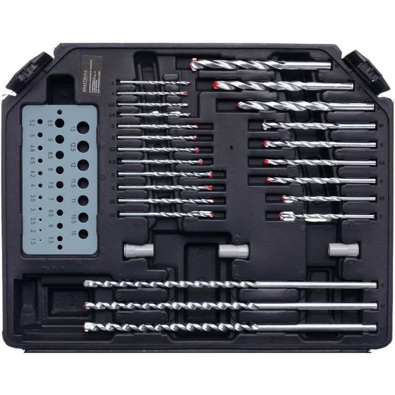 Wiertła, otwornice, dłuta, bity - zestaw 300-el. KD998