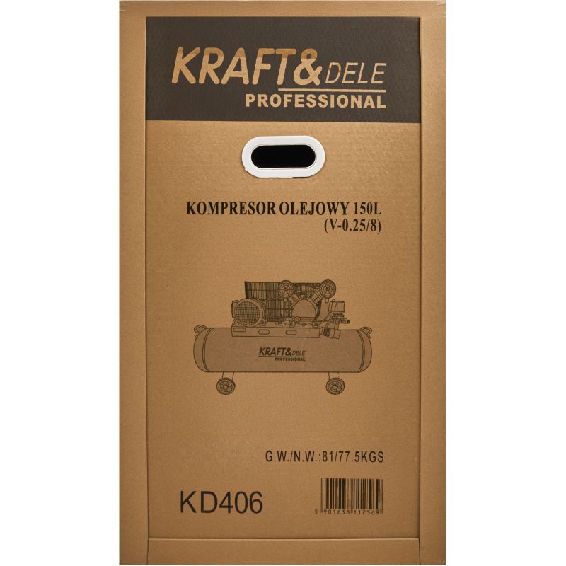 Olejový kompresor 150L 400V KD406