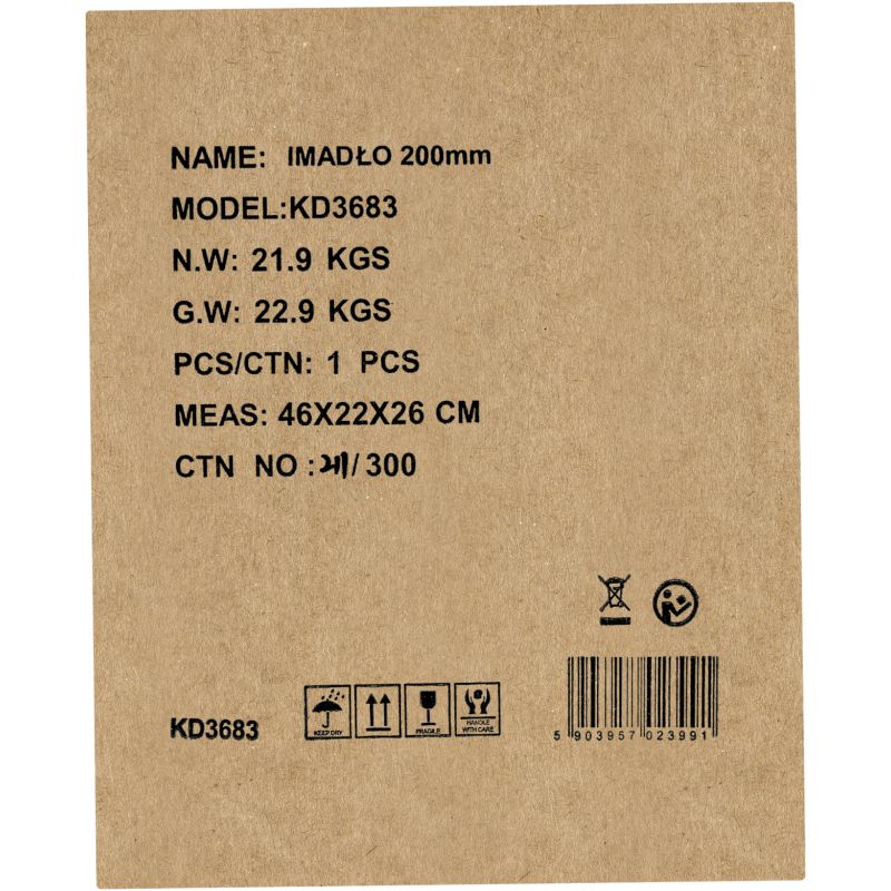 Imadło obrotowe z kowadłem 200mm KD3683