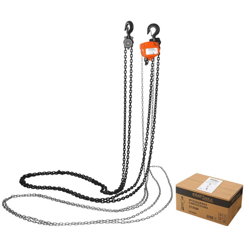 Wciągarka ręczna 3T 6M KD3502
