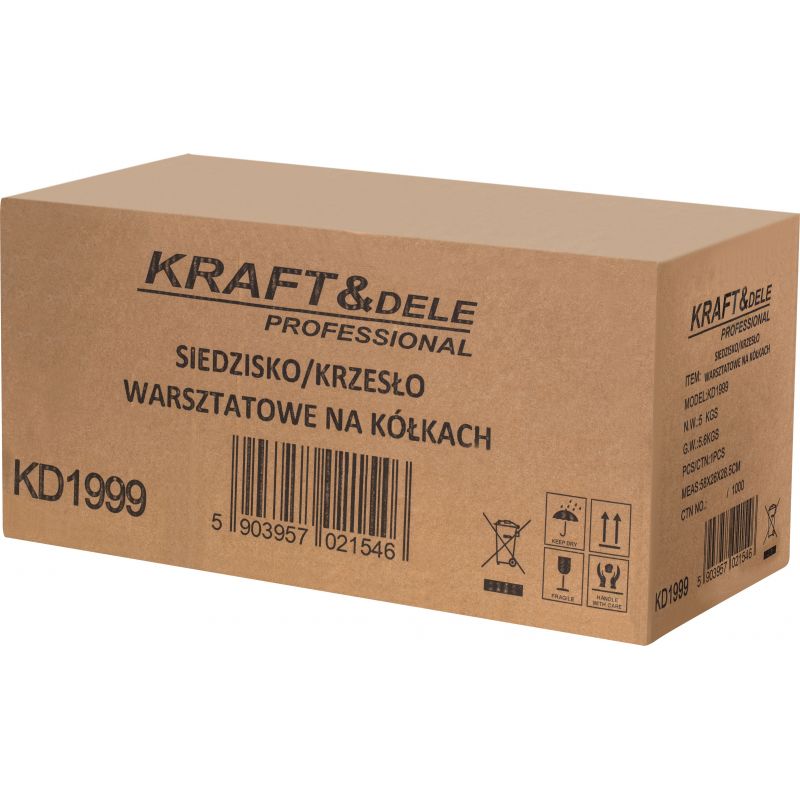 Siedzisko warsztatowe na kółkach KD1999