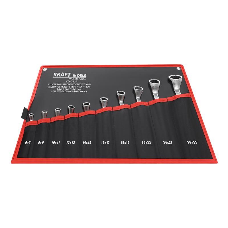 Klucze dwustronnie-oczkowe 10el. KD10929