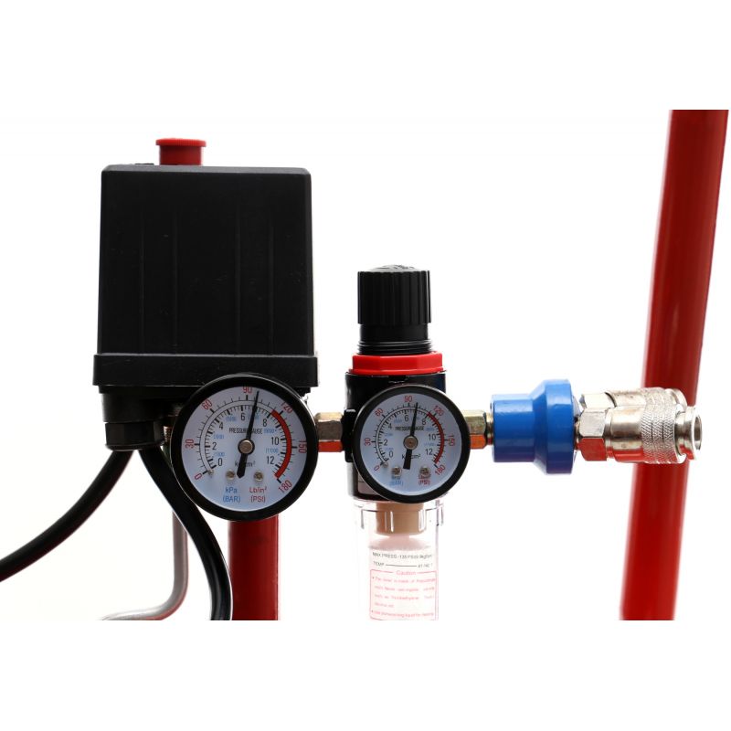 Olejový kompresor 100L 2 valce KD1480 + separátor