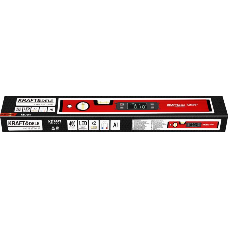Poziomica elektroniczna 400mm LCD KD3667