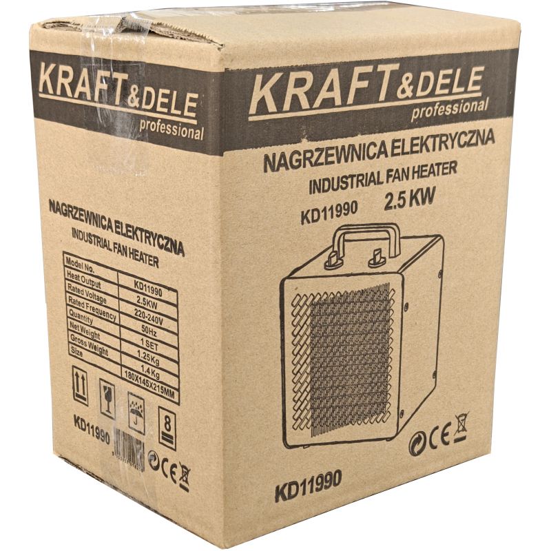 Elektrický ohrievač 2500 W, model KD11990