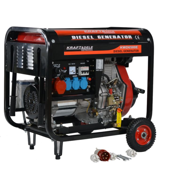 Dieselový generátor 6500 W, 12/230/380 V, model KD120