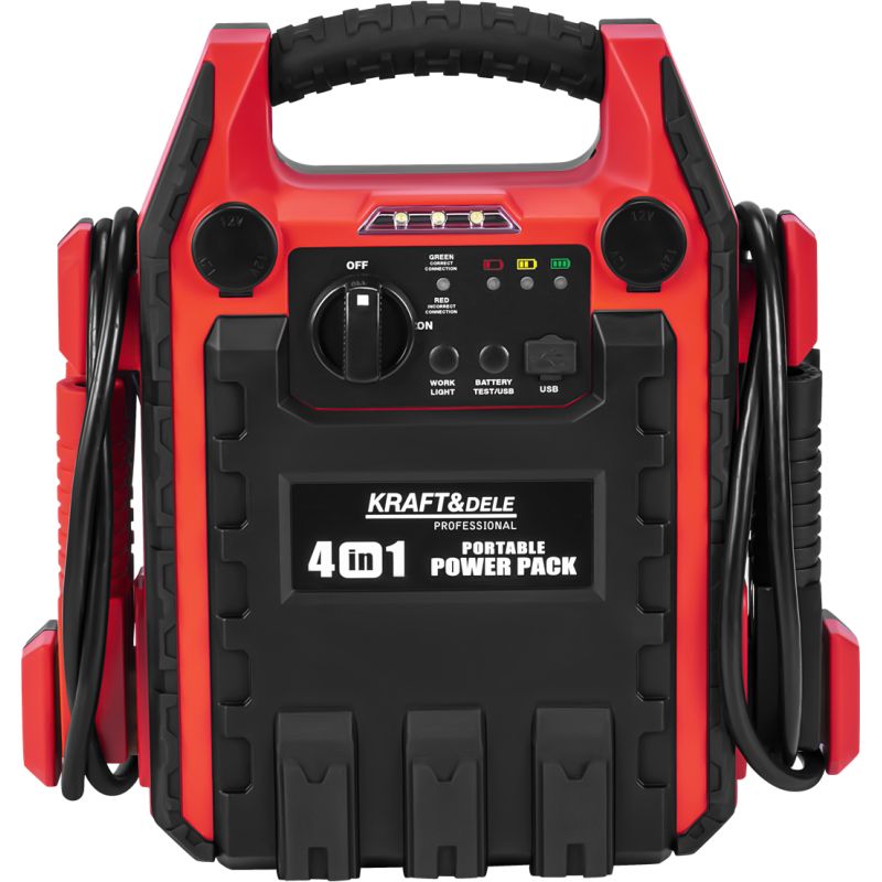 Jump-starter 4w1 1200/600A 22Ah 12V + oświetlenie + kompresor KD5346