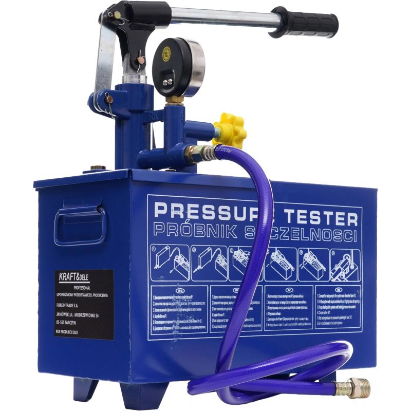 Pompa kontrolna do prób ciśnieniowych 0-40kg / 30ml / 12L KD10479