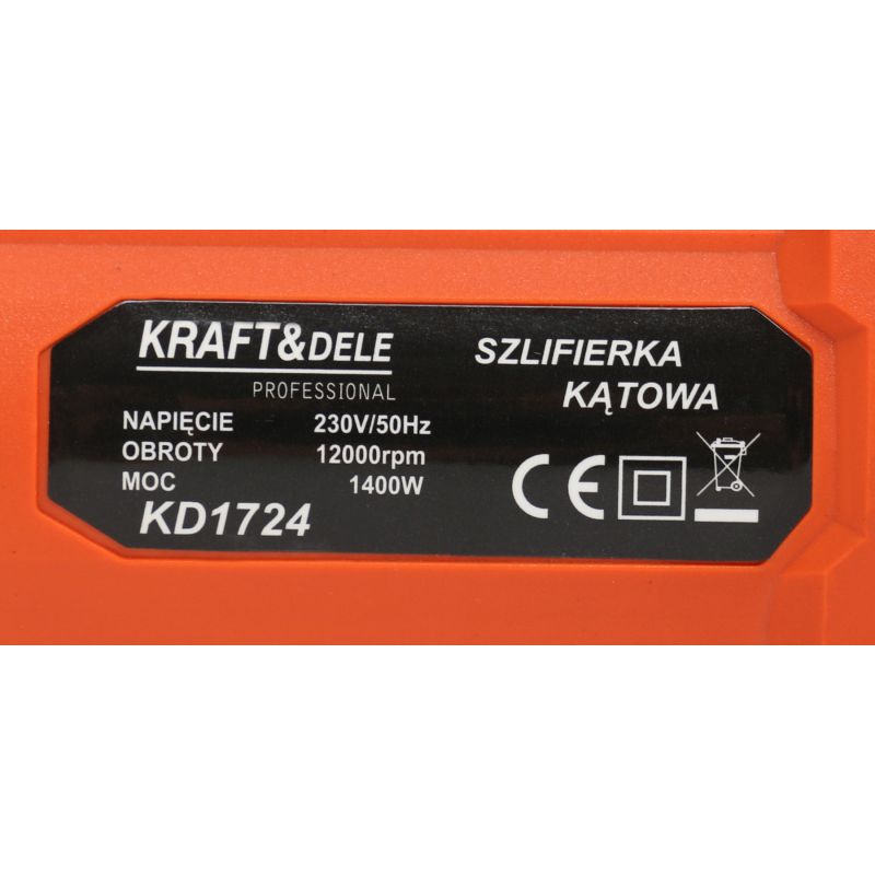 Szlifierka kątowa 1400W KD1724
