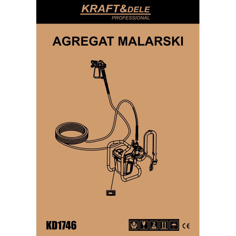 Pistolet natryskowy 1450W KD1746