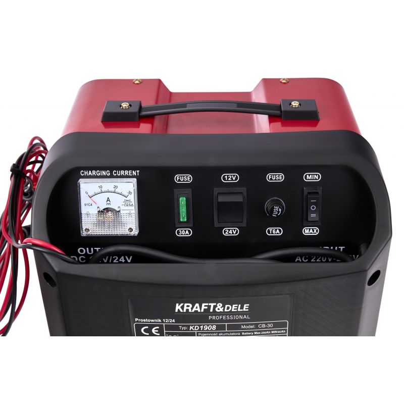 Prostownik samochodowy 12/24V 30A KD1908