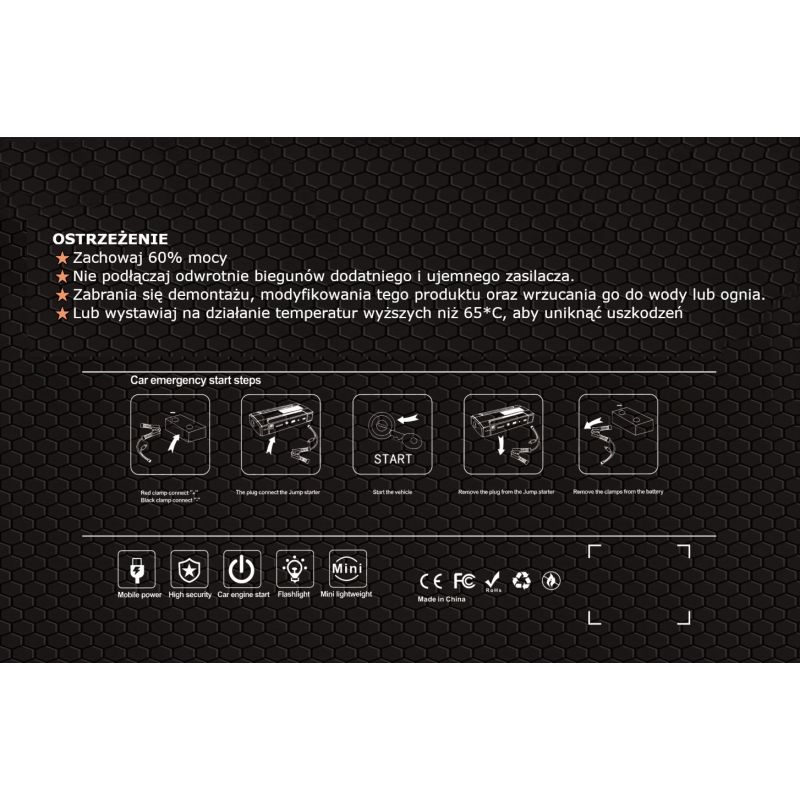 Urządzenie wielofunkcyjne/jump starter 800A KD5490