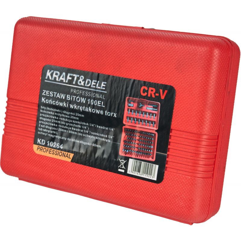 Zestaw bitów - końcówek torx KD10264 100 elem