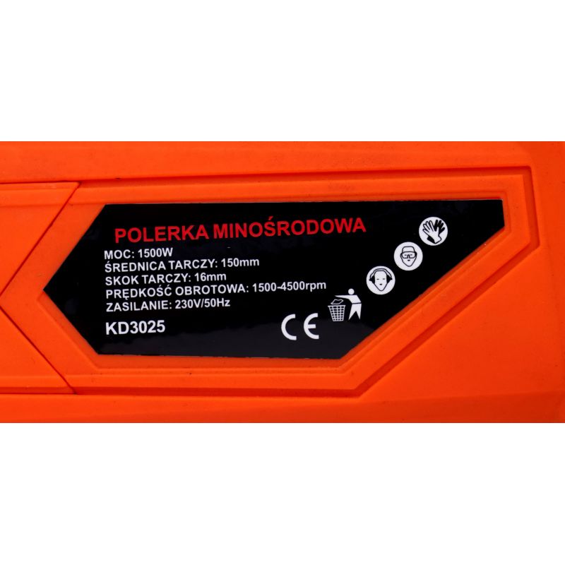 Polerka mimośrodowa elektryczna 1500W KD3025