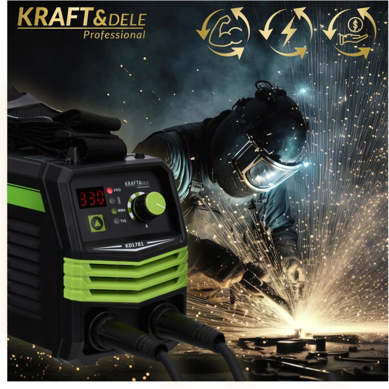 Spawarka inwertorowa 330A MMA TIG LIFT VRD KD1781