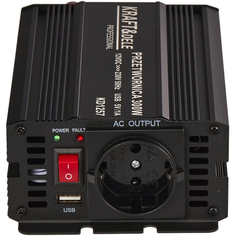 Przetwornica napięcia 12V na 230V 300 / 600W CZYSTA SINUSOIDA KD1257