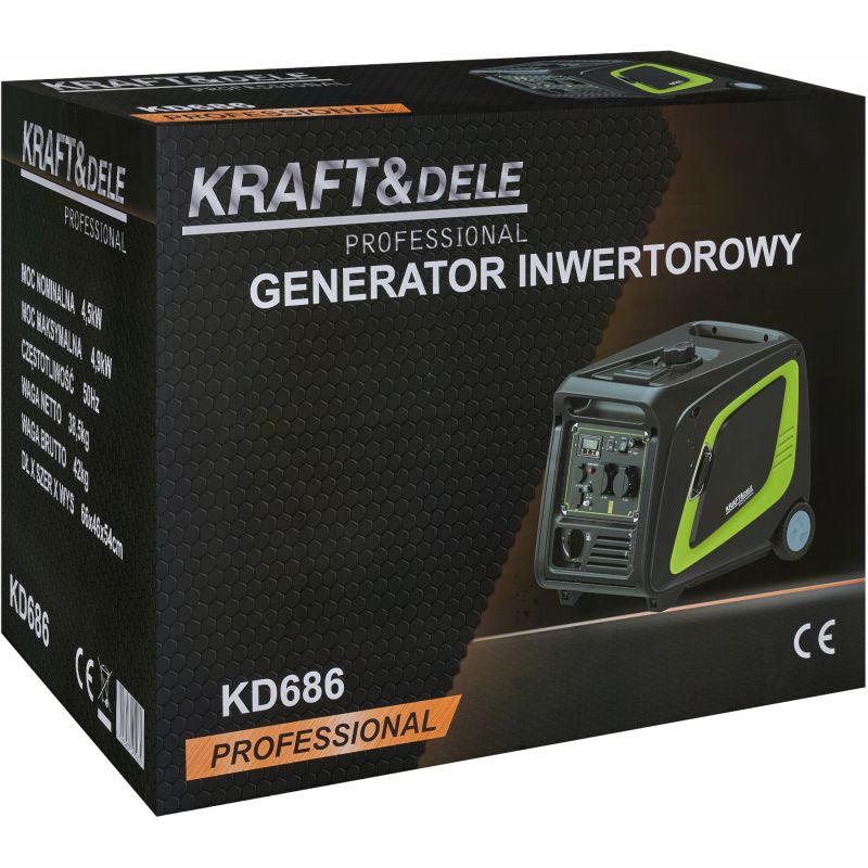 Invertorový generátor 4,5 kW / 4,9 kW KD686