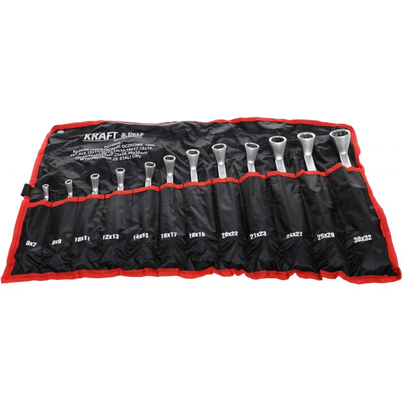 Klucze dwustronnie-oczkowe 12el. KD10939