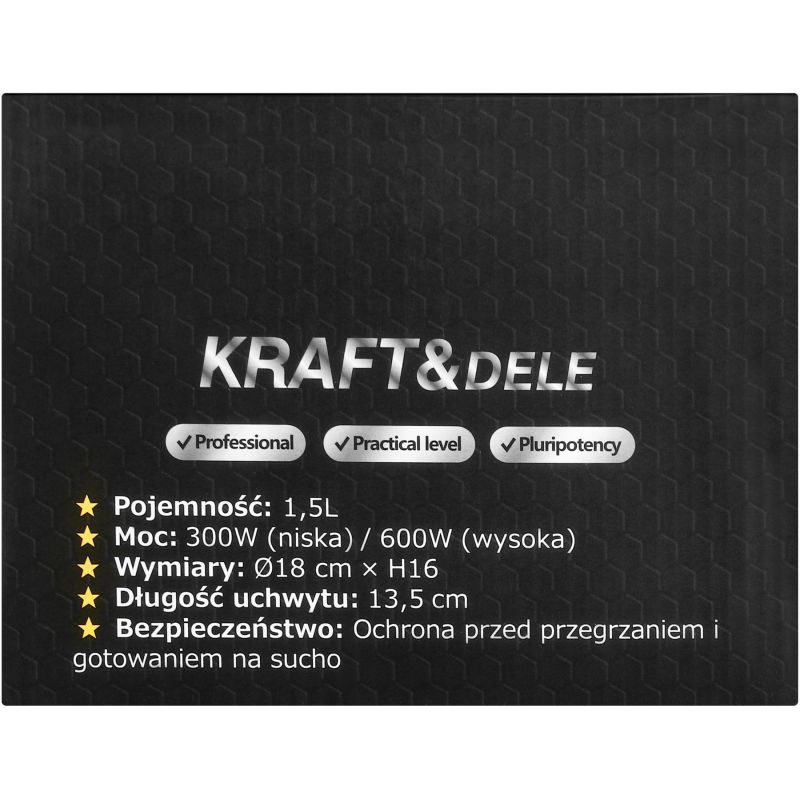 Garnek elektryczny 1,5L 600W KD4169