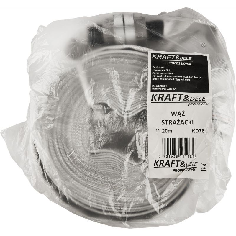 Wąż strażacki 1" 20m ze złączką KD781