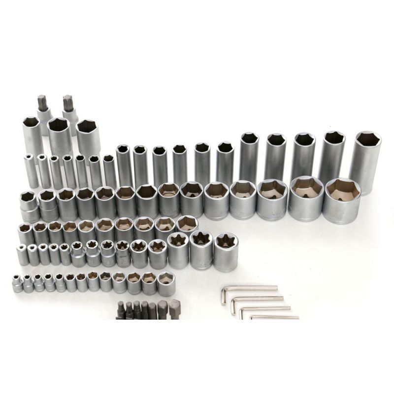 Zestaw Kluczy Duży Nasadowe Płaskie KD307 216el. Walizka