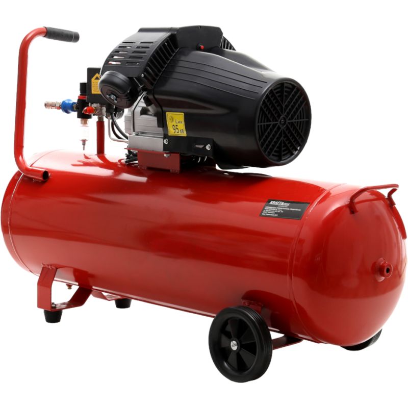 Olejový kompresor 100L 2 valce KD1480 + separátor