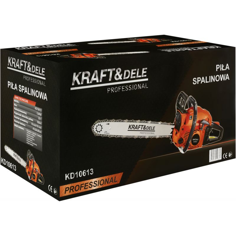 Piła spalinowa 5,9KM / 16" / 18" + Akcesoria KD10613