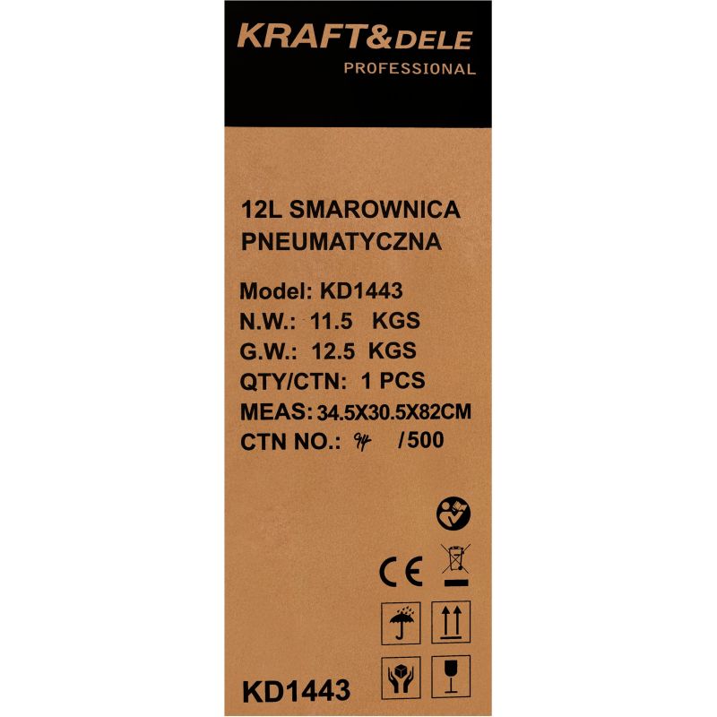 Smarownica pneumatyczna automatyczna 12L KD1443