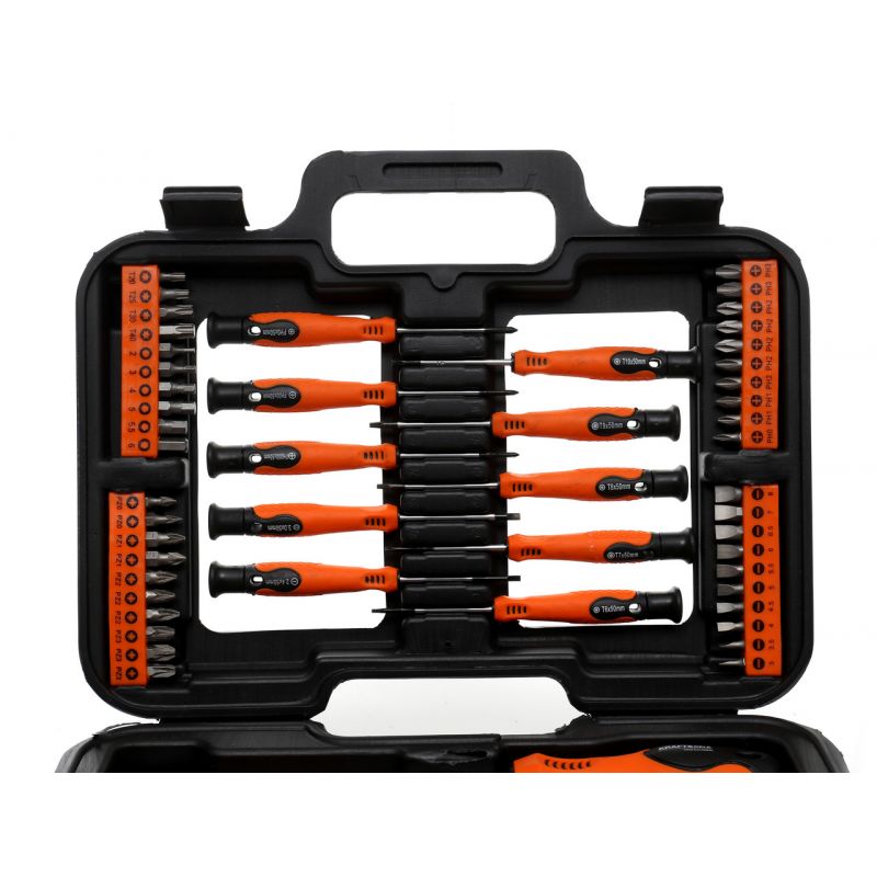 Zestaw śrubokrętów i bitów 58el. KD10903