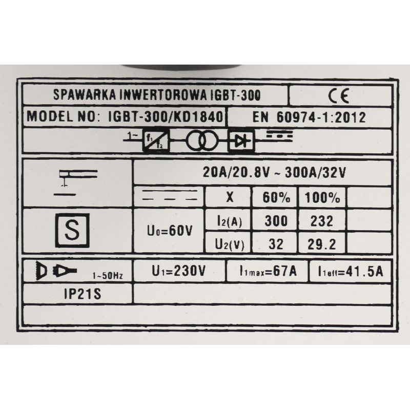 Spawarka inwertorowa MMA 250A IGBT KD1841