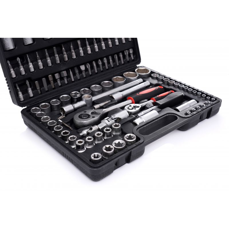 Zestaw Kluczy NASADOWYCH Z GRZECHOTKAMI EC303 108EL. Walizka