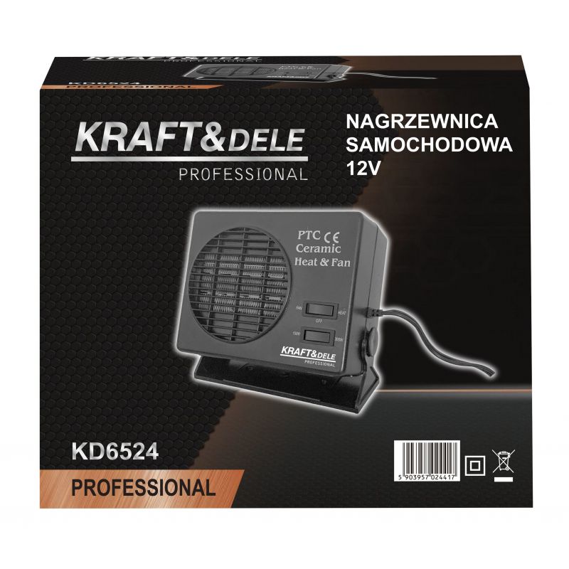 Nagrzewnica samochodowa 12V 300W KD6524