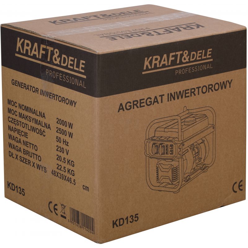 Invertorový generátor 2,5 kW KD135