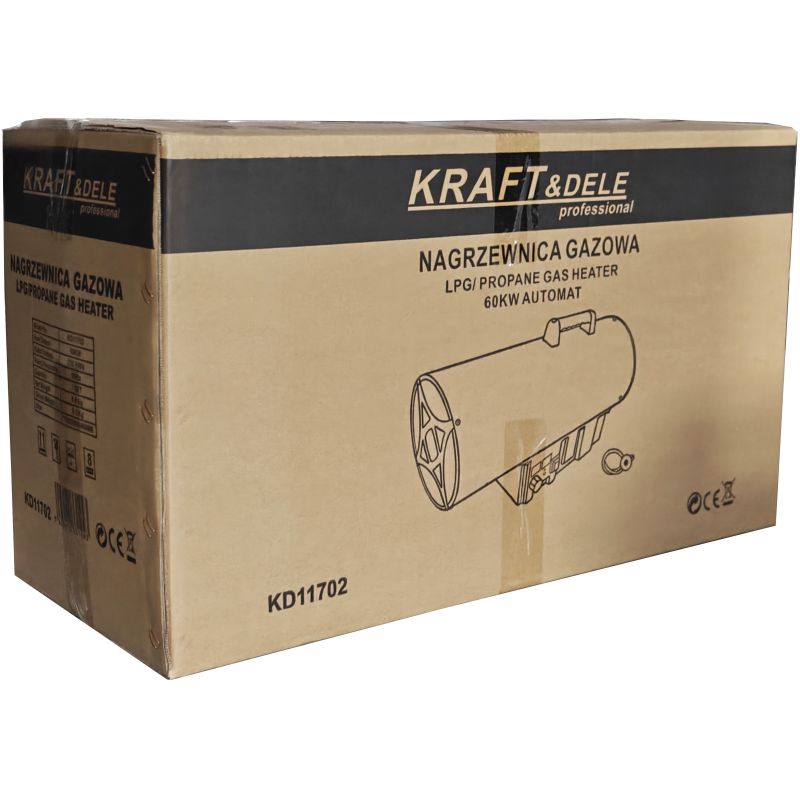 Nagrzewnica gazowa 60kW Termostat KD11702