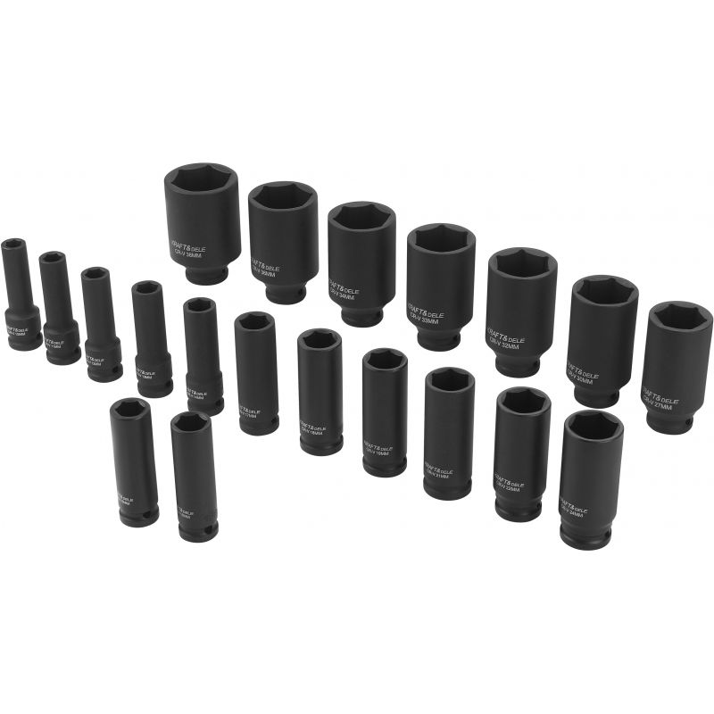 Zestaw nasadek udarowych 20 elementów 6-KĄTNE 1/2" KD11794