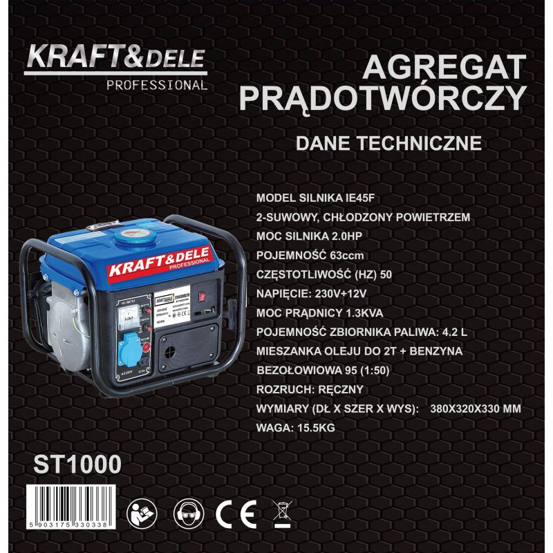 1200W 12/230V elektrocentrála KD109N