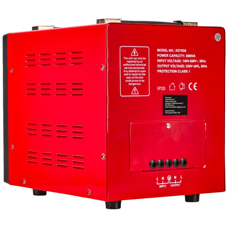 Stabilizator napięcia AVR 3000VA 230V KD1934
