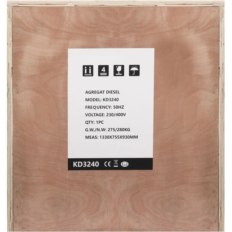 Dieselová elektrocentrála 15,5kW 230V 32A/400V KD3240