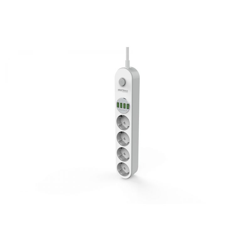 Przedłużacz z USB 2m 4 gniazda + 4x USBKD4030