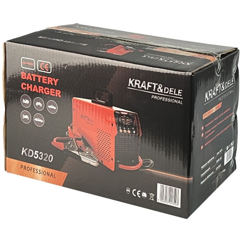 Prostownik z rozruchem 12/24V 50-800Ah 55A rozruch 500A KD5320