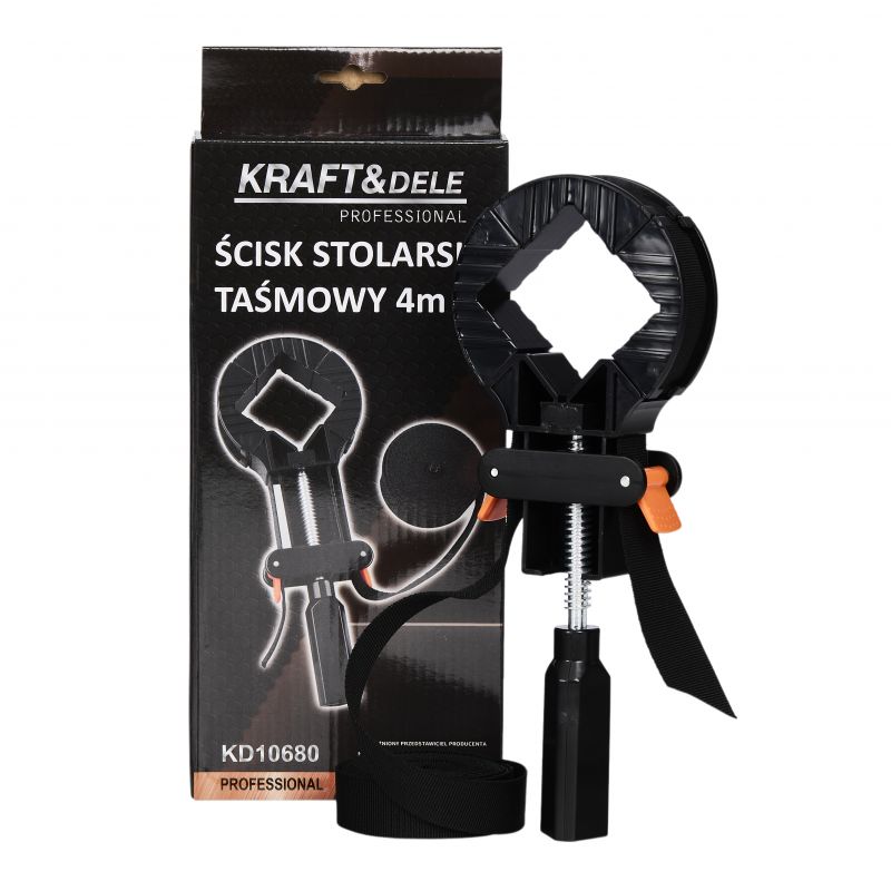 Ścisk stolarski kątowy taśmowy 4m KD10680