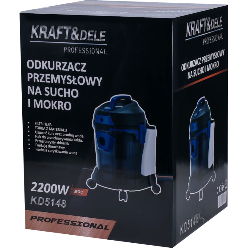 Odkurzacz na sucho i mokro z funkcją mycia 2200W KD5148