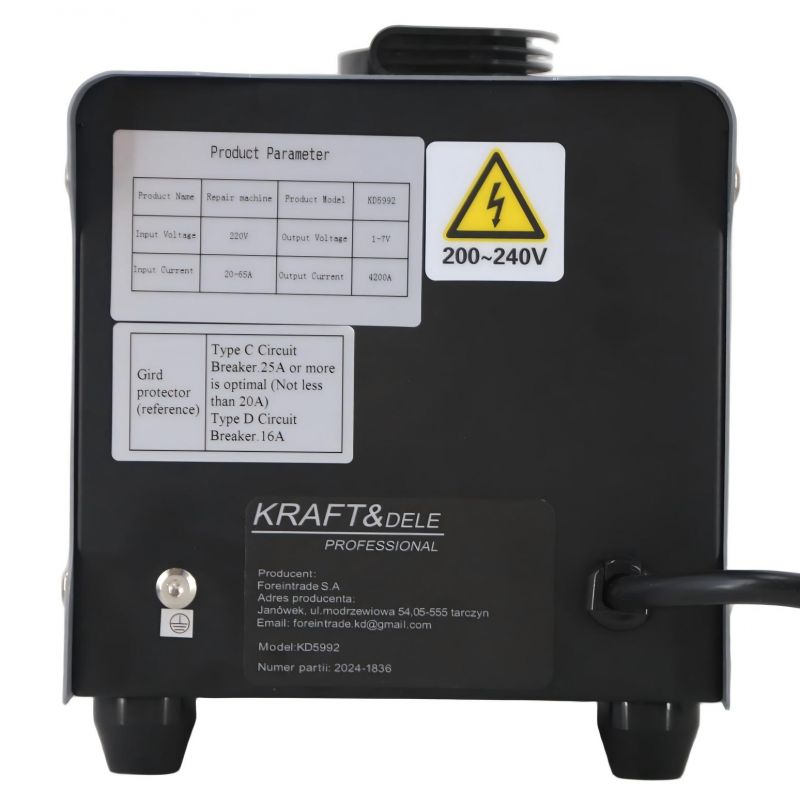 Zgrzewarka do naprawy wgnieceń - SPOTTER + wózek + akcesoria KD5992