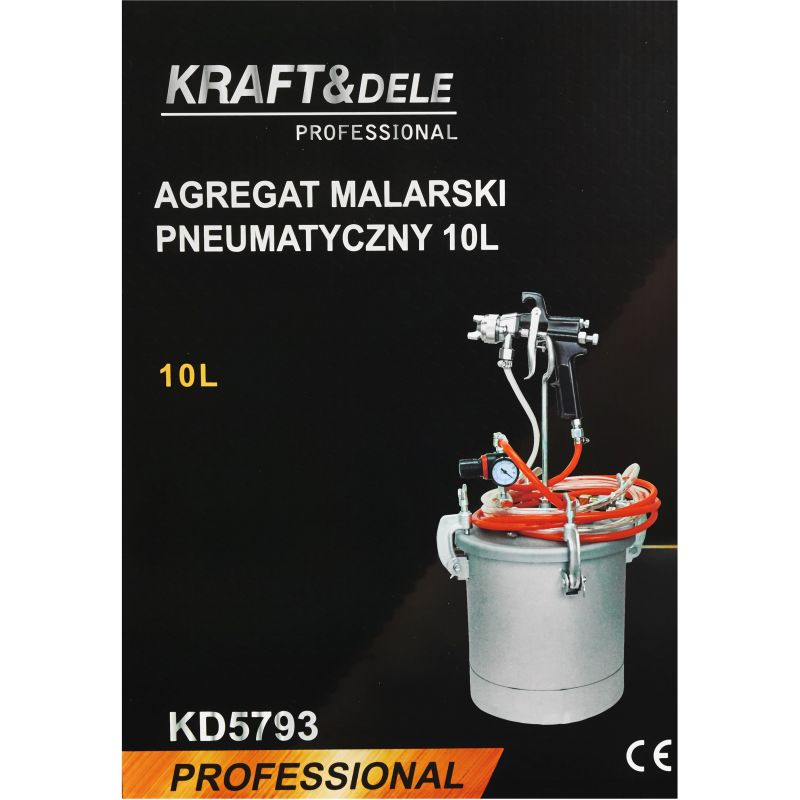 Agregat malarski pneumatyczny 10L KD5793