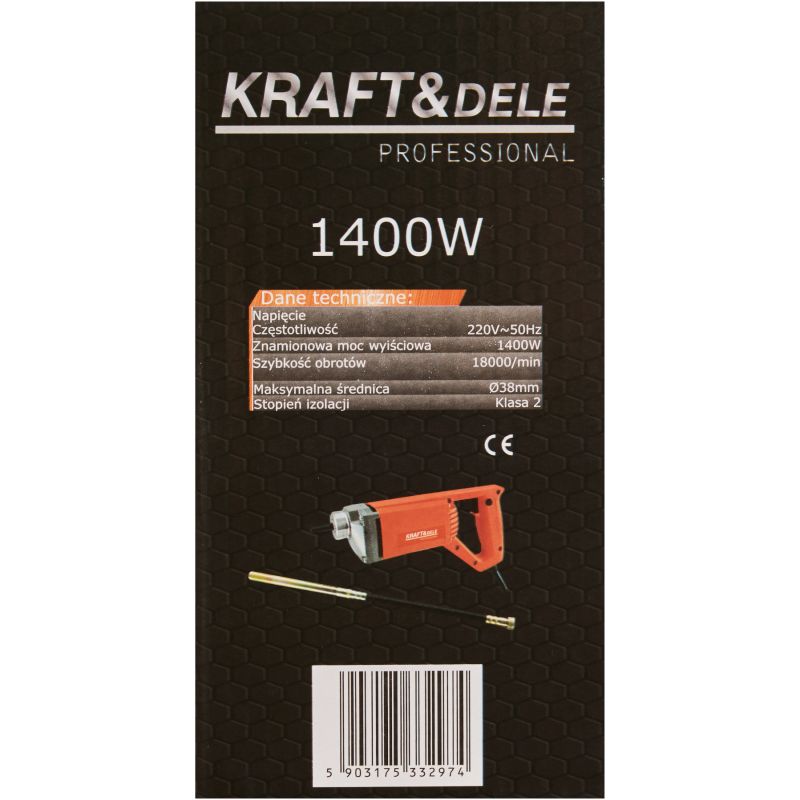 Wibrator do betonu 1400W KD10842