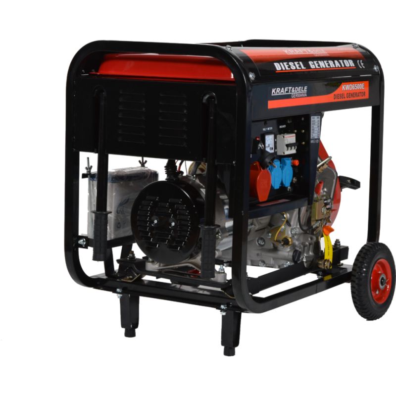 Dieselový generátor 6500 W, 12/230/380 V, model KD120