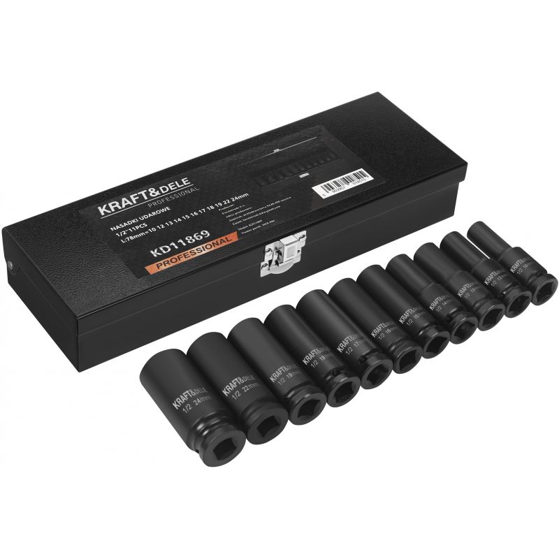 Nasadki udarowe 1/2" 11 szt KD11869