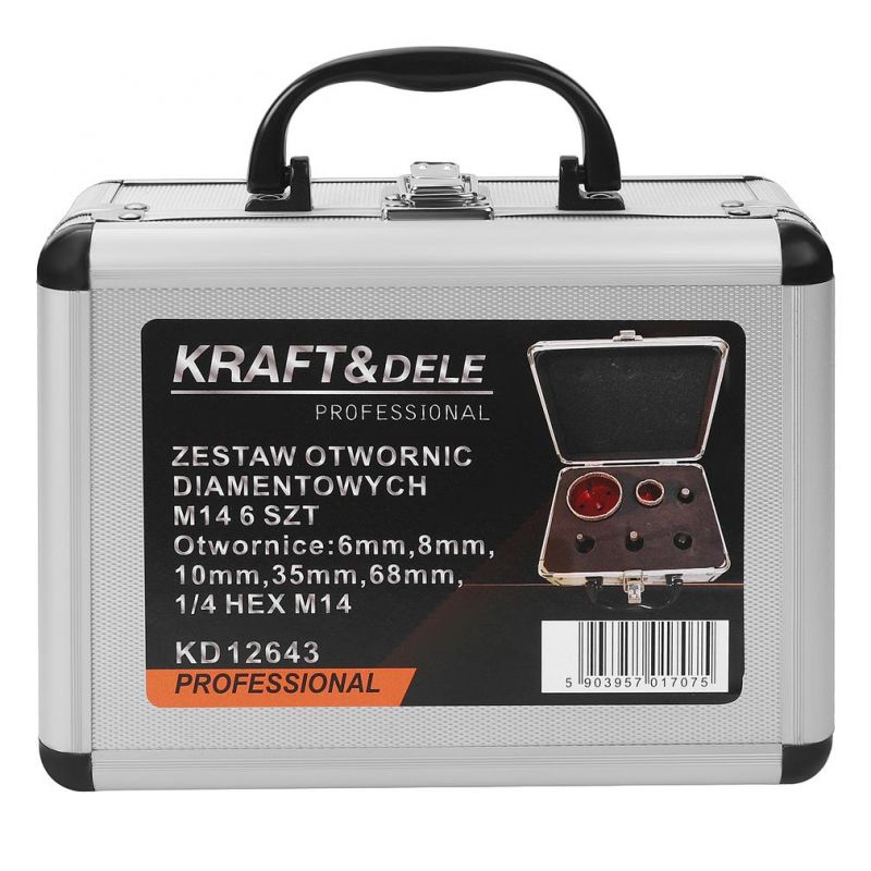 Zest. otwornic diamentowych 6EL. 6-68mm M14 KD12643