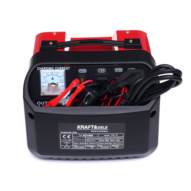 Prostownik samochodowy 12V 24V 10A 60Ah KD1905